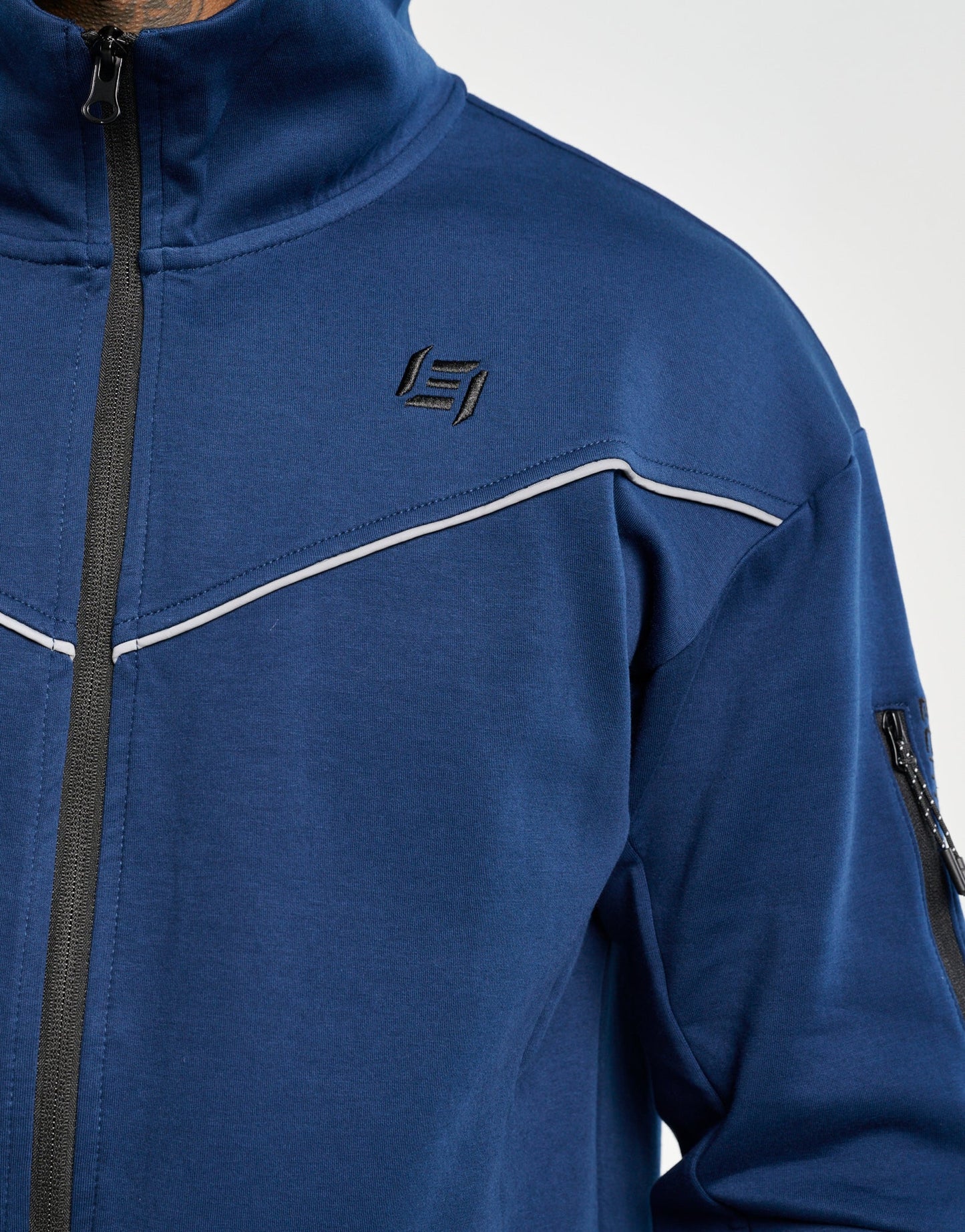 Echt Tech Zip-Up Hoodie - Dark Blue