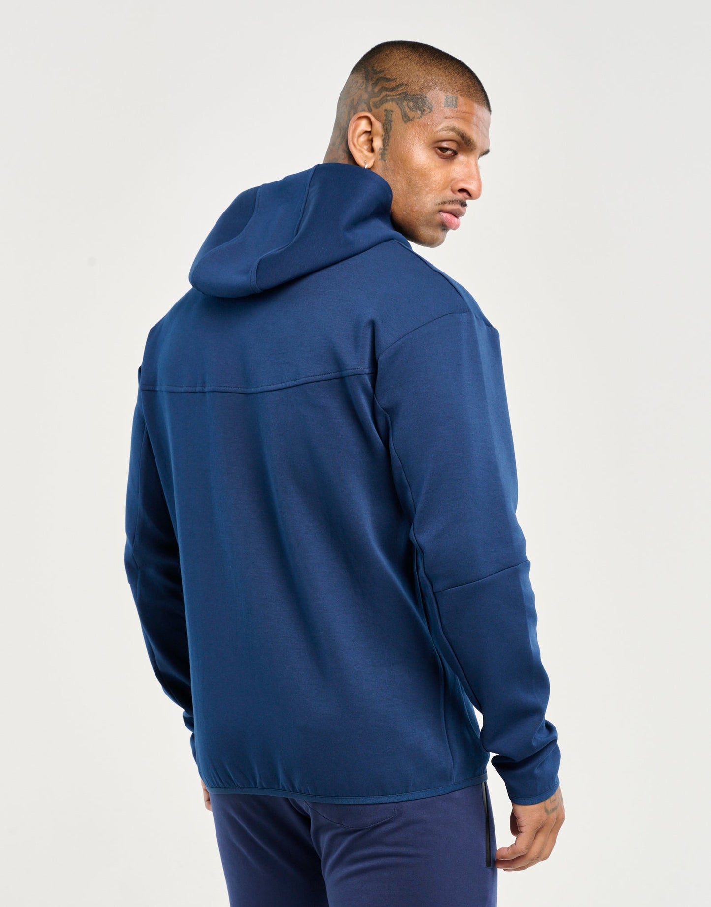 Echt Tech Zip-Up Hoodie - Dark Blue