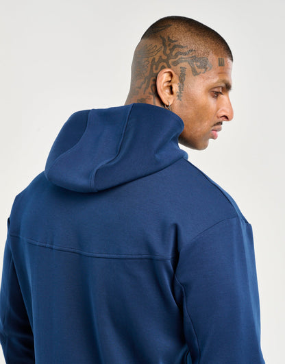 Echt Tech Zip-Up Hoodie - Dark Blue