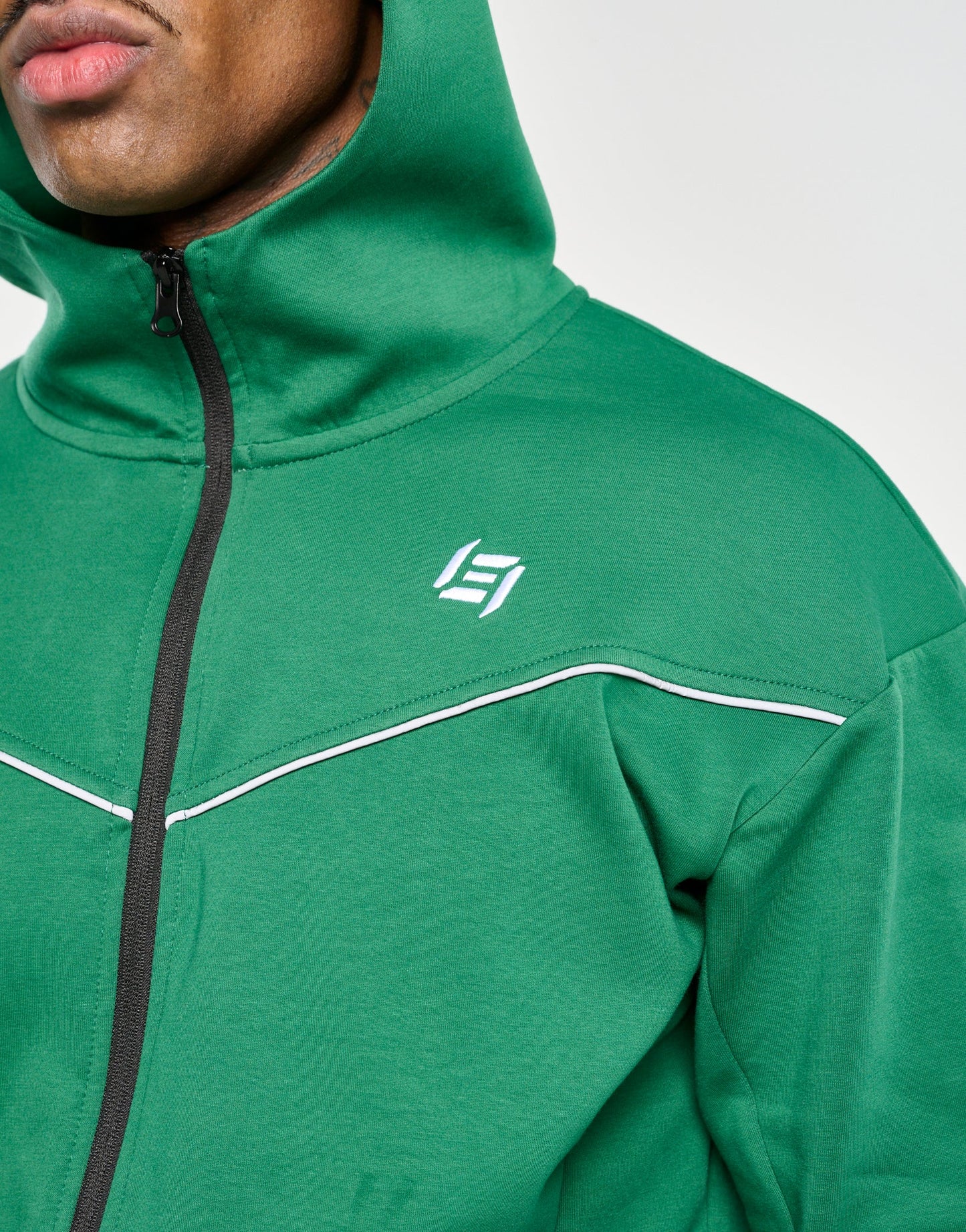 Echt Tech Zip-Up Hoodie - Green